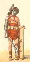 Rome, Gladiateur, Retiaire (source La Documentation par l'image 1952)
